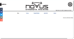 Desktop Screenshot of novusstrength.com