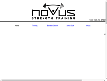 Tablet Screenshot of novusstrength.com